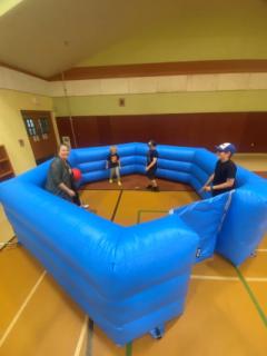Mother and Son Game Night - Gaga Ball