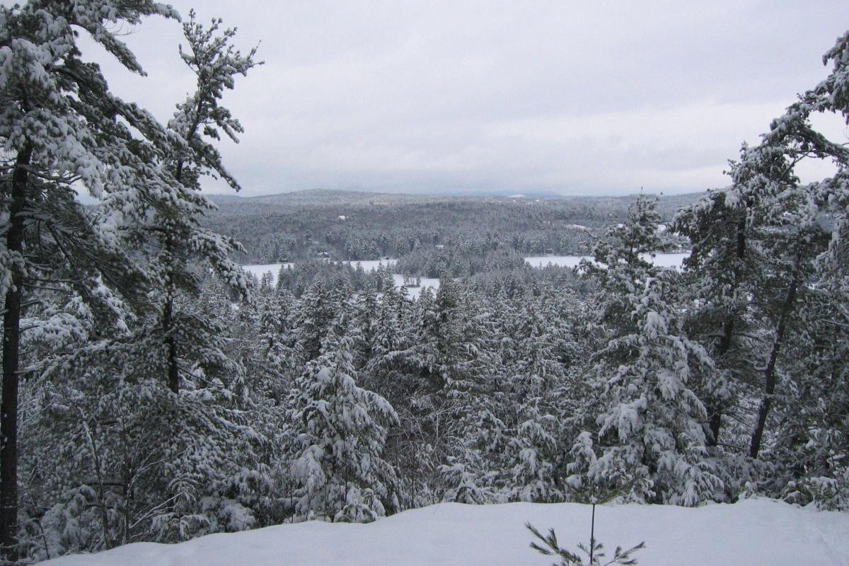 White Mountain Ledge in Winter
