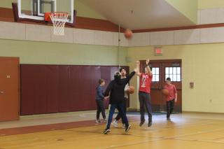 Basketball during the after school program